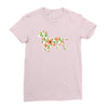 dachshund flower Ladies Fitted T-Shirt