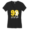 go! go! go! batle royal gaming Women's V-Neck T-Shirt