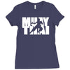 muay thai mma gym sport gym train Ladies Fitted T-Shirt