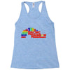 racing rainbow Racerback Tank