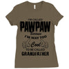 I'm Called Pawpaw Because  I'm Way Too Cool To Be Called Grandfather Ladies Fitted T-Shirt