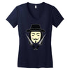 v for vendetta Women's V-Neck T-Shirt