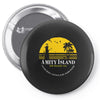 amity island jaws inspired movie shark printed Pin-back button