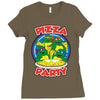 pizza party Ladies Fitted T-Shirt