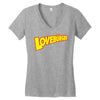 love burger Women's V-Neck T-Shirt