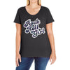 rock n roll girl Ladies Curvy T-Shirt