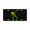 pumpkin skeleton dabbing License Plate
