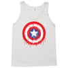 captain america dying bleeding logo Tank Top