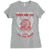 biker funny Ladies Fitted T-Shirt