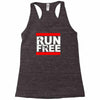 free running parkour run free Racerback Tank