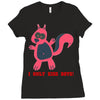 i only kiss boys Ladies Fitted T-Shirt