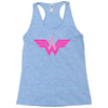 breast cancer wonder woman Racerback Tank