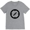 clock black V-Neck Tee