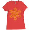 sacred geometry kabbalah tree of life Ladies Fitted T-Shirt
