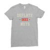 deflate deez nuts Ladies Fitted T-Shirt