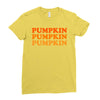pumpkin pumpkin pumpkin Ladies Fitted T-Shirt