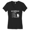 meow meaning Women's V-Neck T-Shirt