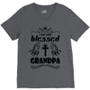 I Am One Blessed Grandpa V-Neck Tee