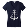 anchors aweigh Women's V-Neck T-Shirt