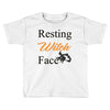 resting witch face   fall t shirt   funny halloween Toddler T-shirt