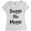 snuggle this muggle Women's Triblend Scoop T-shirt
