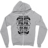 Super Cool Papa Of A Freaking Awesome Son Zipper Hoodie