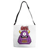 happy birthday monster Adjustable Strap Totes