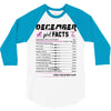 December Girl Facts Capricorn 3/4 Sleeve Shirt