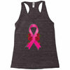 breast cancer pink ribbon Racerback Tank