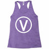 vegan symbol Racerback Tank