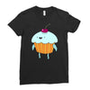 funny cartoon Ladies Fitted T-Shirt