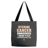 Uterine Cancer Awareness I Wear Peach For Some Special To Me Tote Bags