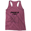 March Girl Facts Aries Racerback Tank