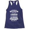 Super Cool Granddad Of A Freaking Awesome Grandson Racerback Tank