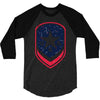 land of the free shield 3/4 Sleeve Shirt