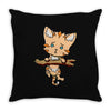 keep holding on Throw Pillow
