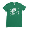 sea turtle cat Ladies Fitted T-Shirt
