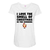 smell of christmas in the morning Maternity Scoop Neck T-shirt