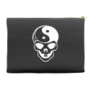 yin yang skull (2) Accessory Pouches