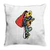 inside a mushroom Throw Pillow
