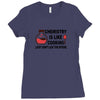 chemistry is like cooking Ladies Fitted T-Shirt