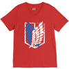 wings of freedom V-Neck Tee