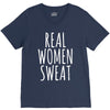 real women sweat V-Neck Tee