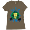 leo's gym Ladies Fitted T-Shirt