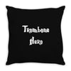 trombone hero funny music Throw Pillow