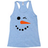 snowman face Racerback Tank