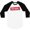 simple red 3/4 Sleeve Shirt