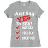 Yes To Sex! Ladies Fitted T-Shirt