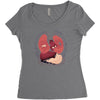 heart attack Women's Triblend Scoop T-shirt