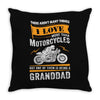 Motorcycles Granddad Throw Pillow